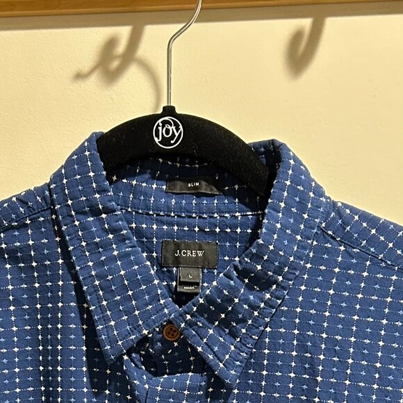 J. Crew Textured Slim Cotton Shirt - Mint! - Picture 2 of 5